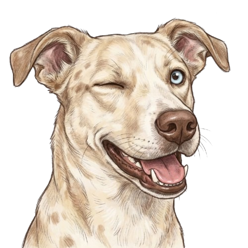 Mascotte Wagly clin d'oeil